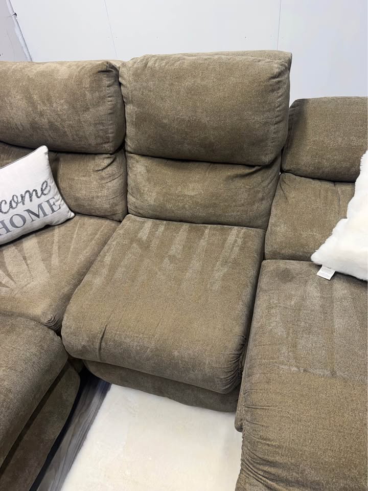 Brown Reclining Sectional Couch