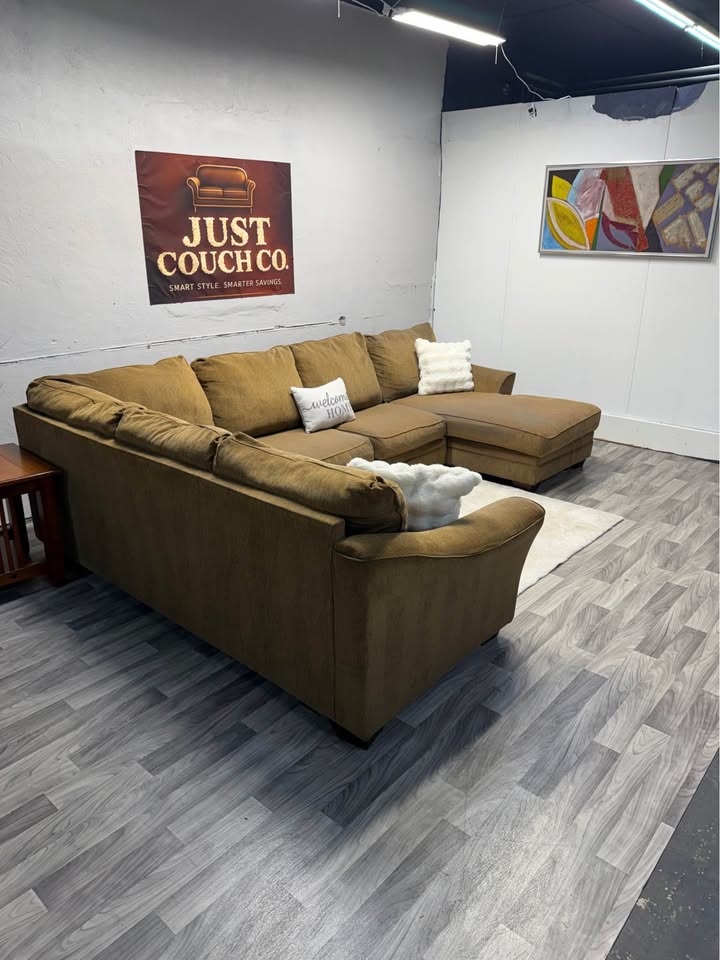 Ashley Furniture Tan 3 Piece Sectional Couch