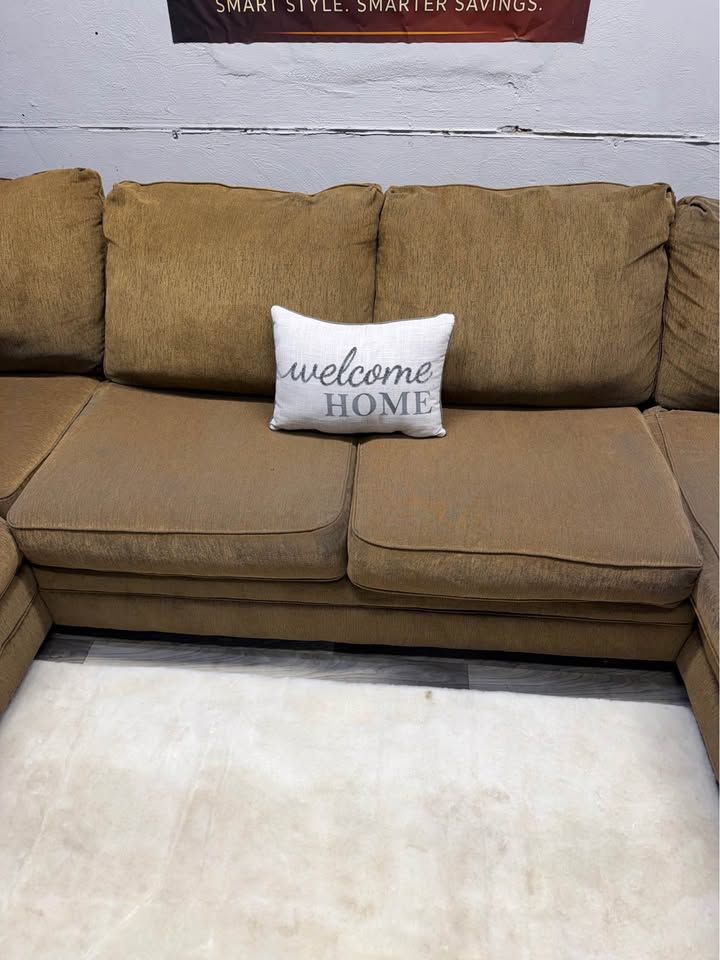Ashley Furniture Tan 3 Piece Sectional Couch
