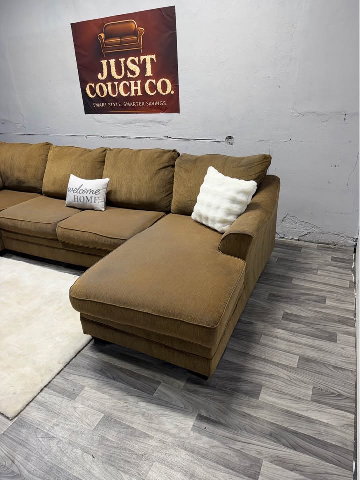 Ashley Furniture Tan 3 Piece Sectional Couch