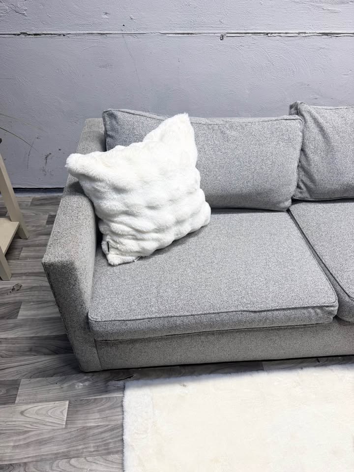 West Elm Harris 2 Piece Sectional Couch With Pullout Bed