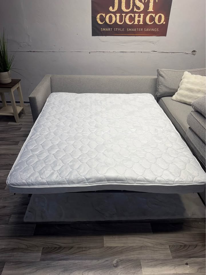 West Elm Harris 2 Piece Sectional Couch With Pullout Bed
