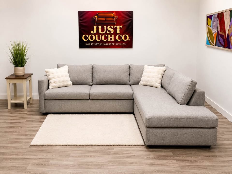 West Elm Harris 2 Piece Sectional Couch With Pullout Bed