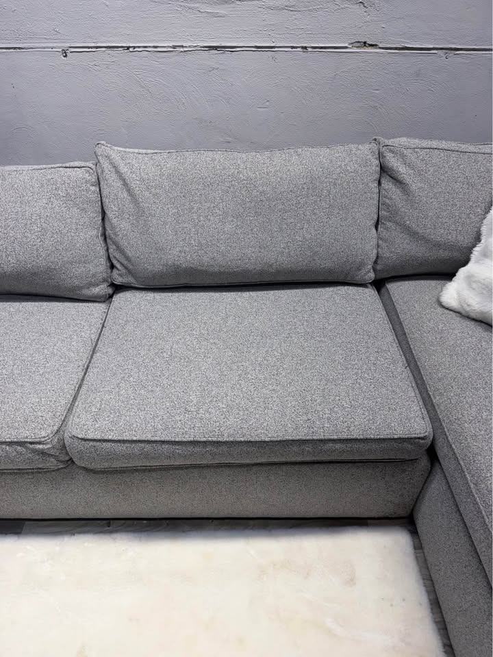 West Elm Harris 2 Piece Sectional Couch With Pullout Bed