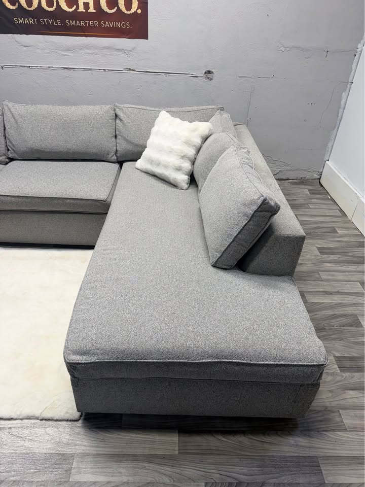 West Elm Harris 2 Piece Sectional Couch With Pullout Bed