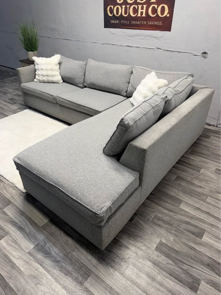 West Elm Harris 2 Piece Sectional Couch With Pullout Bed