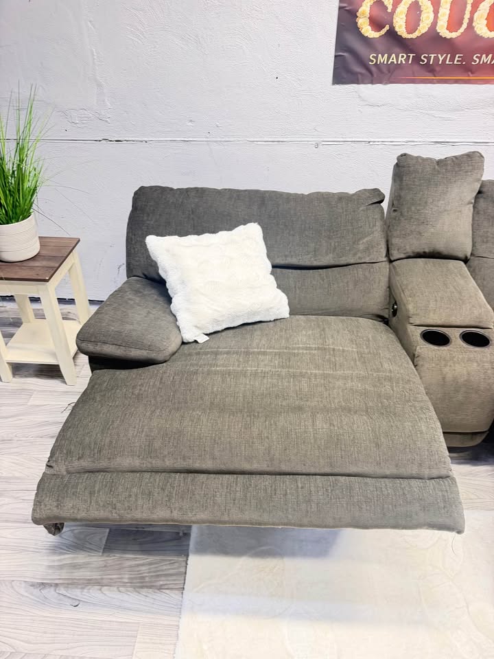Ashley Furniture Brown Modular Power Reclining Sectional Couch