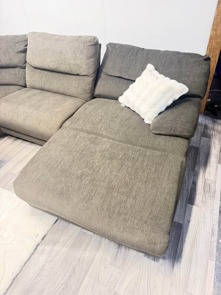 Ashley Furniture Brown Modular Power Reclining Sectional Couch
