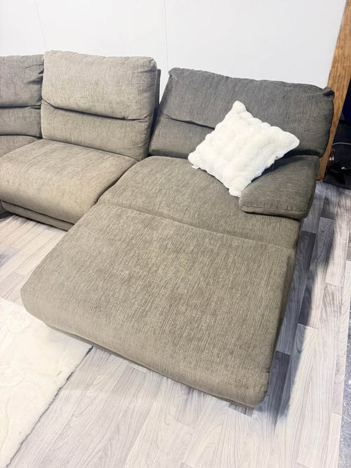 Ashley Furniture Brown Modular Power Reclining Sectional Couch