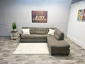 Raymour & Flanigan Brown Sectional Couch With Pullout Bed