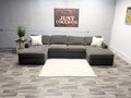 Raymour & Flanigan Gray Double Chase Sectional Couch