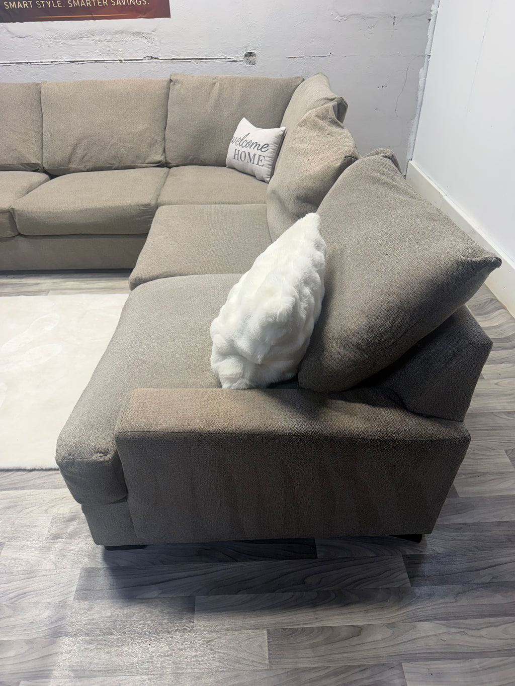 Broyhill Gray 3 Piece Sectional Couuch