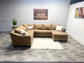 Raymour & Flanigan Tan 4 Piece Sectional Couch