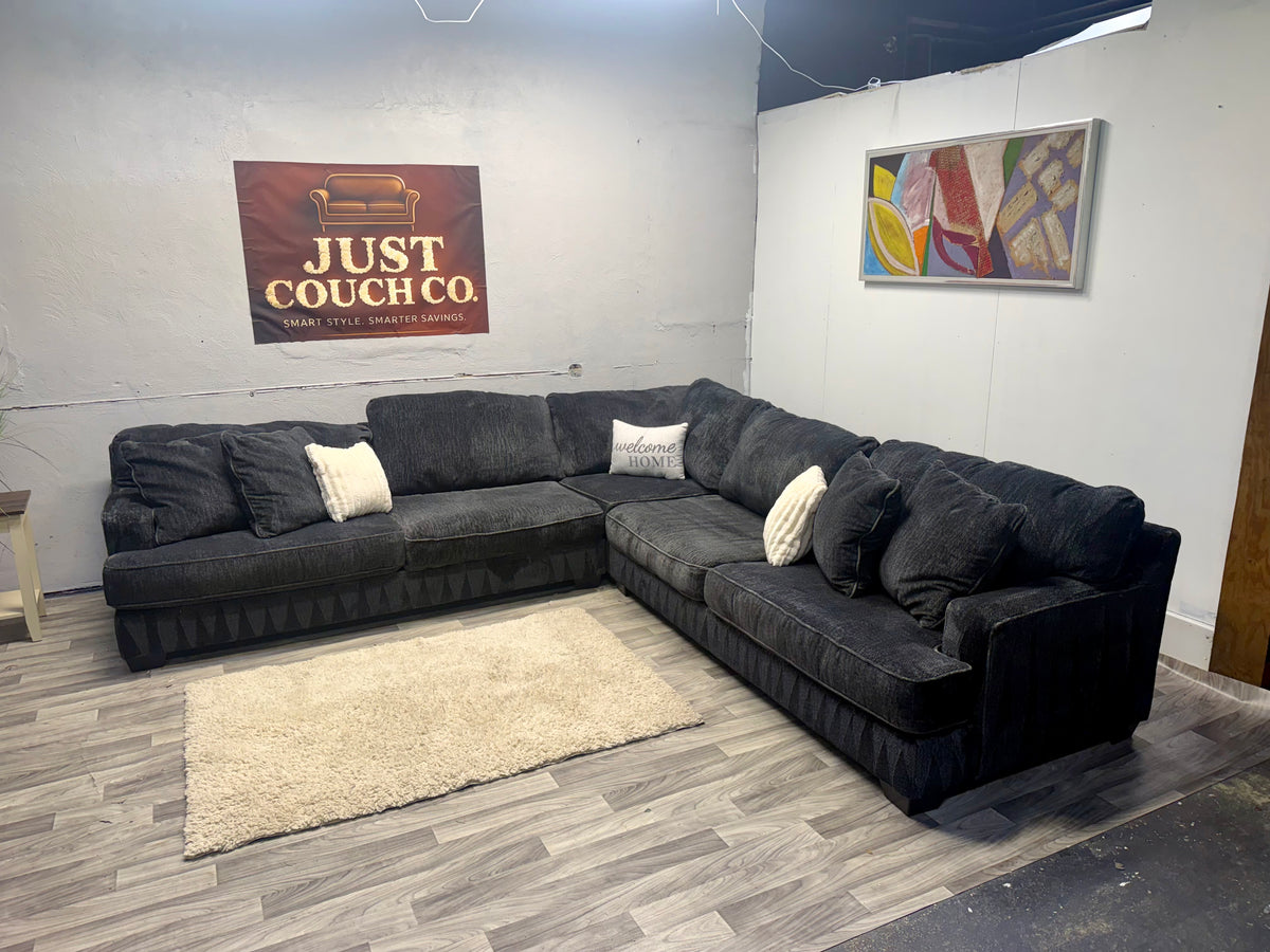 Ashley Furniture Rawcliffe Black Sectional Couch