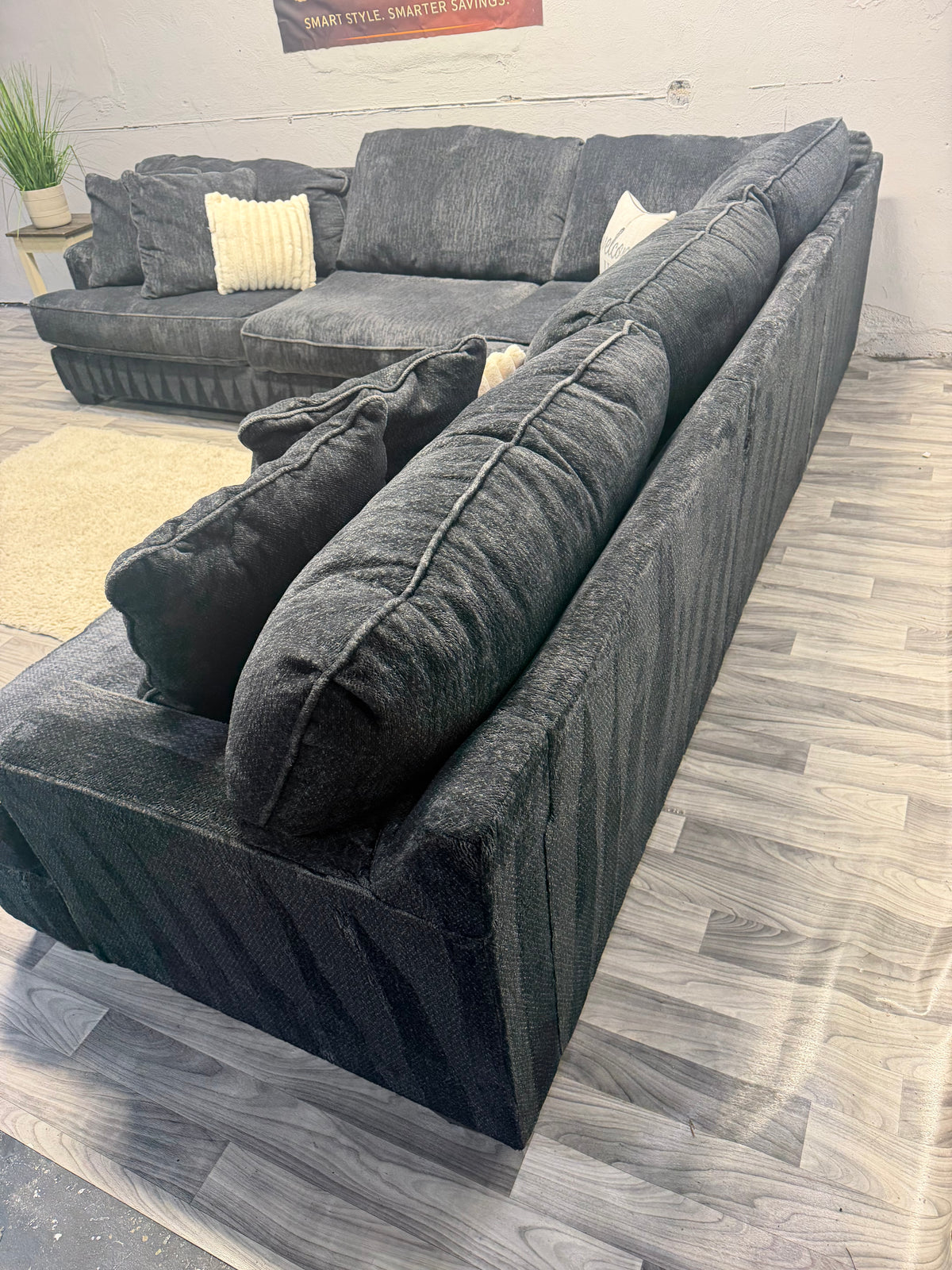 Ashley Furniture Rawcliffe Black Sectional Couch