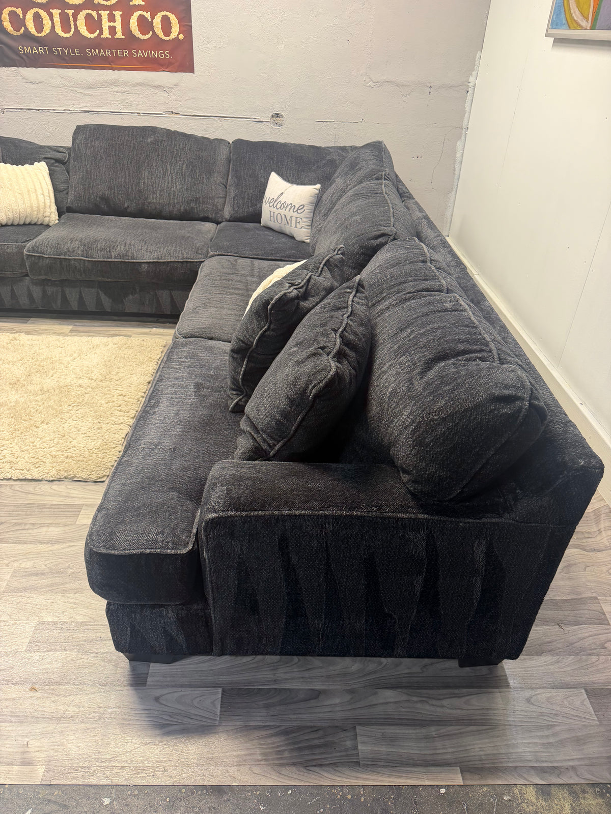 Ashley Furniture Rawcliffe Black Sectional Couch