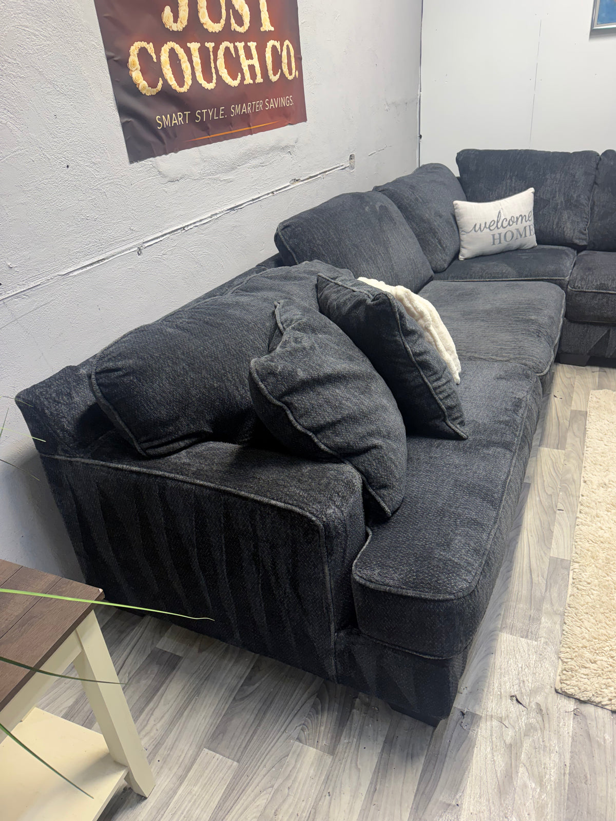 Ashley Furniture Rawcliffe Black Sectional Couch