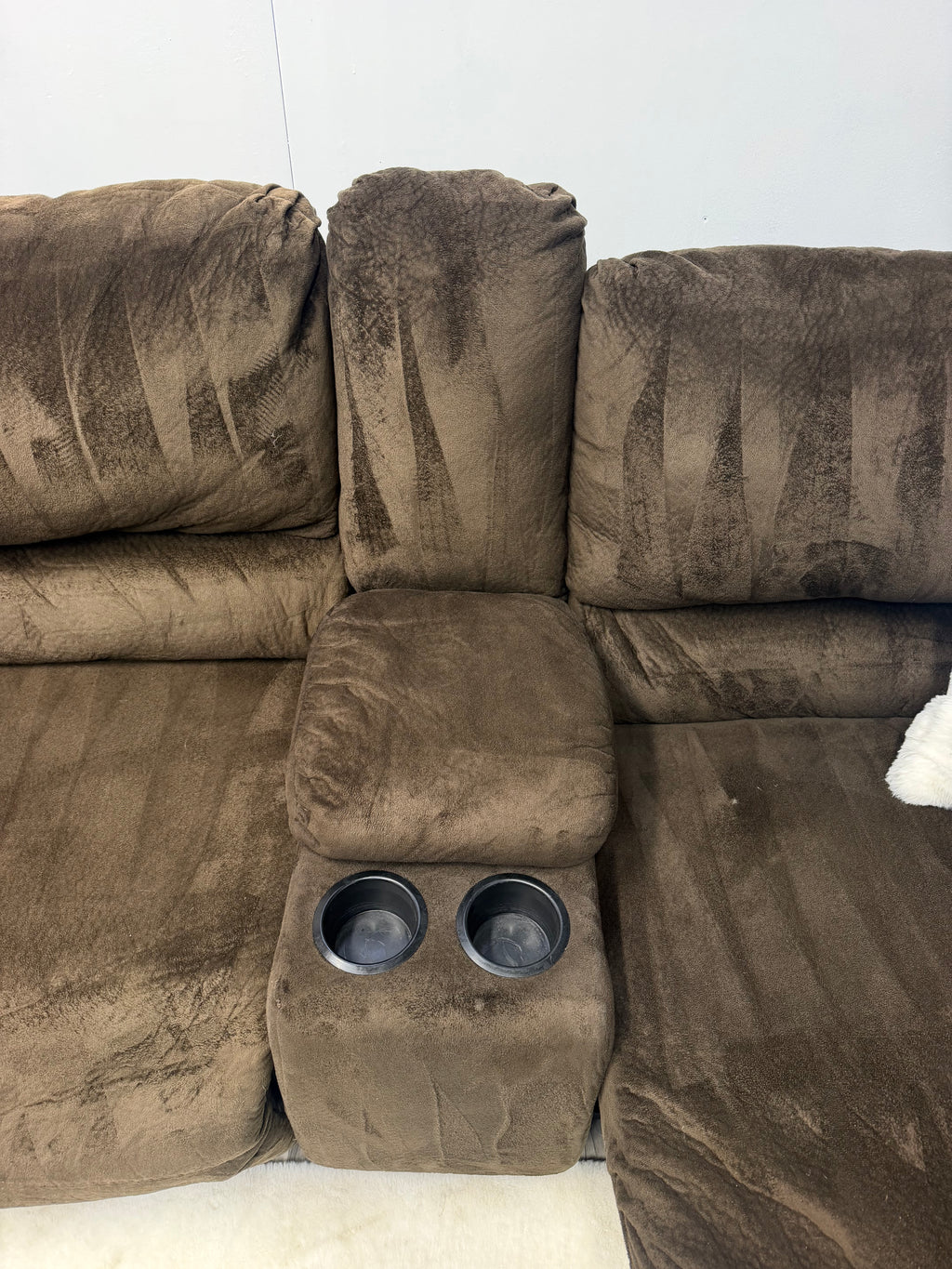 Ashley Furniture Brown Modular Reclining Couch