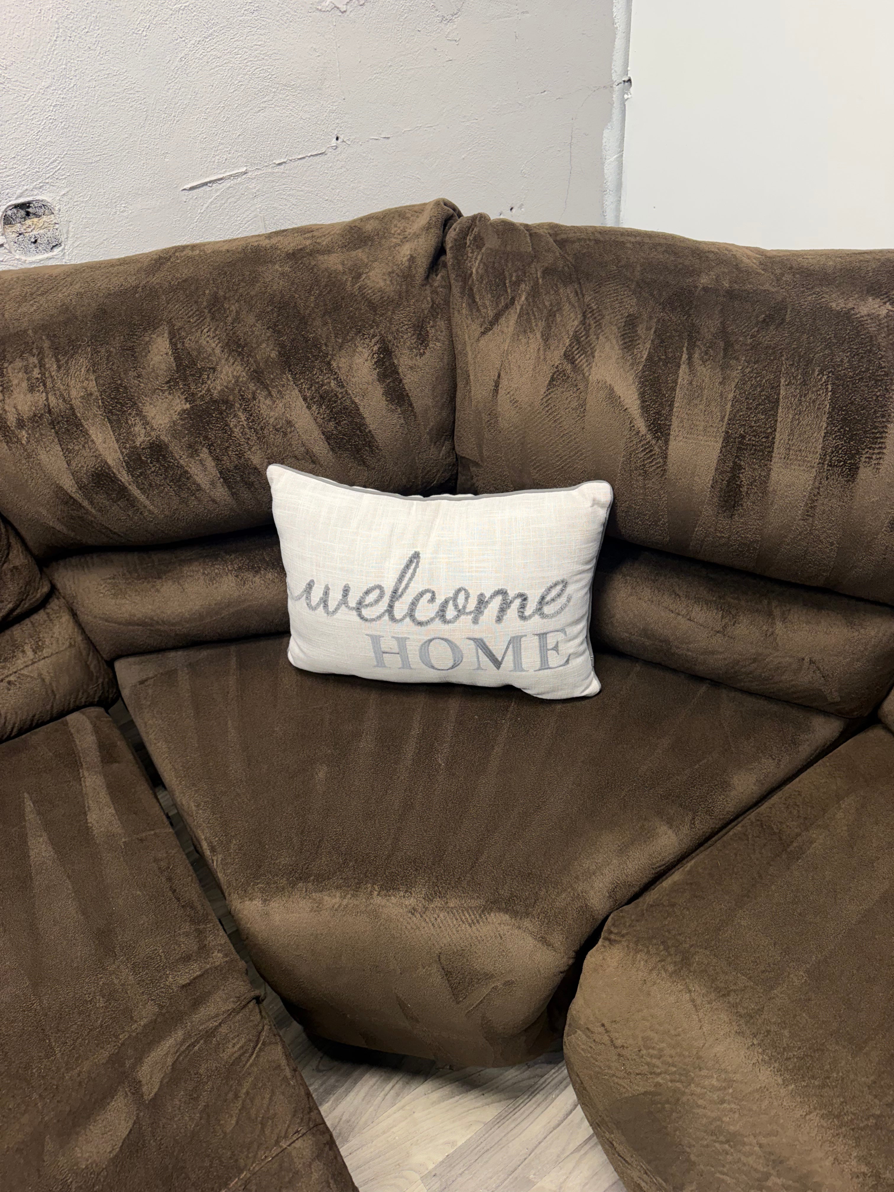 Ashley Furniture Brown Modular Reclining Couch