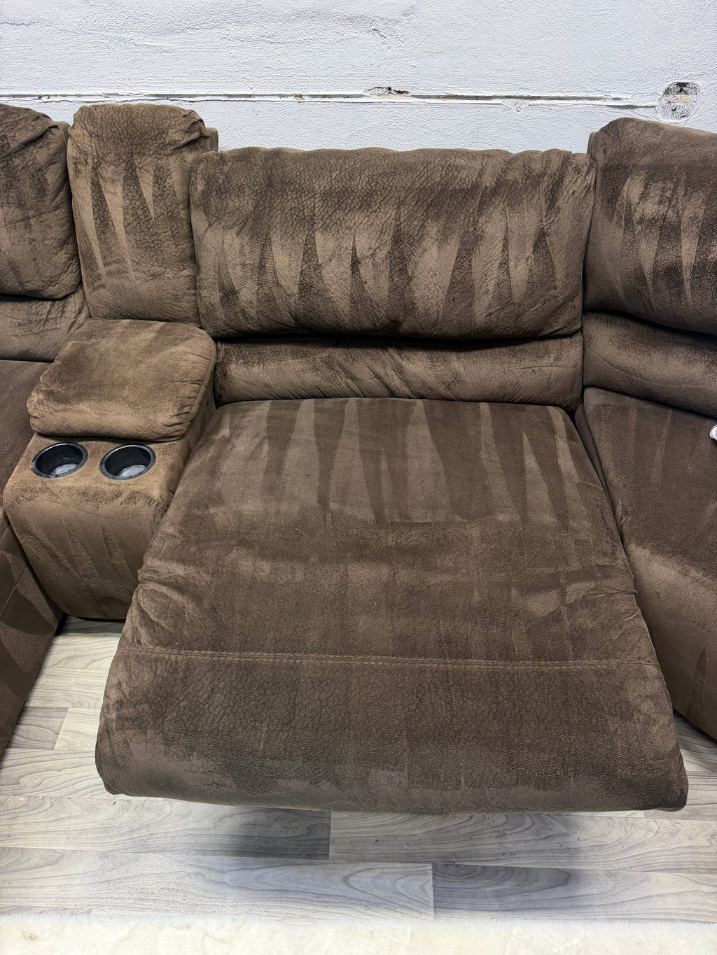Ashley Furniture Brown Modular Reclining Couch