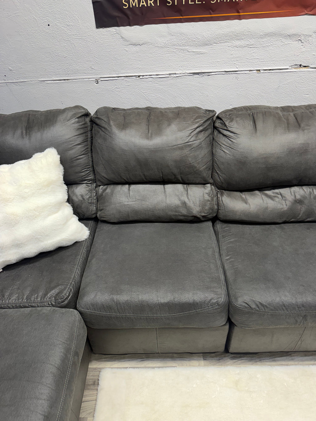 Ashley Furniture Gray 3 Piece Sectional Couch