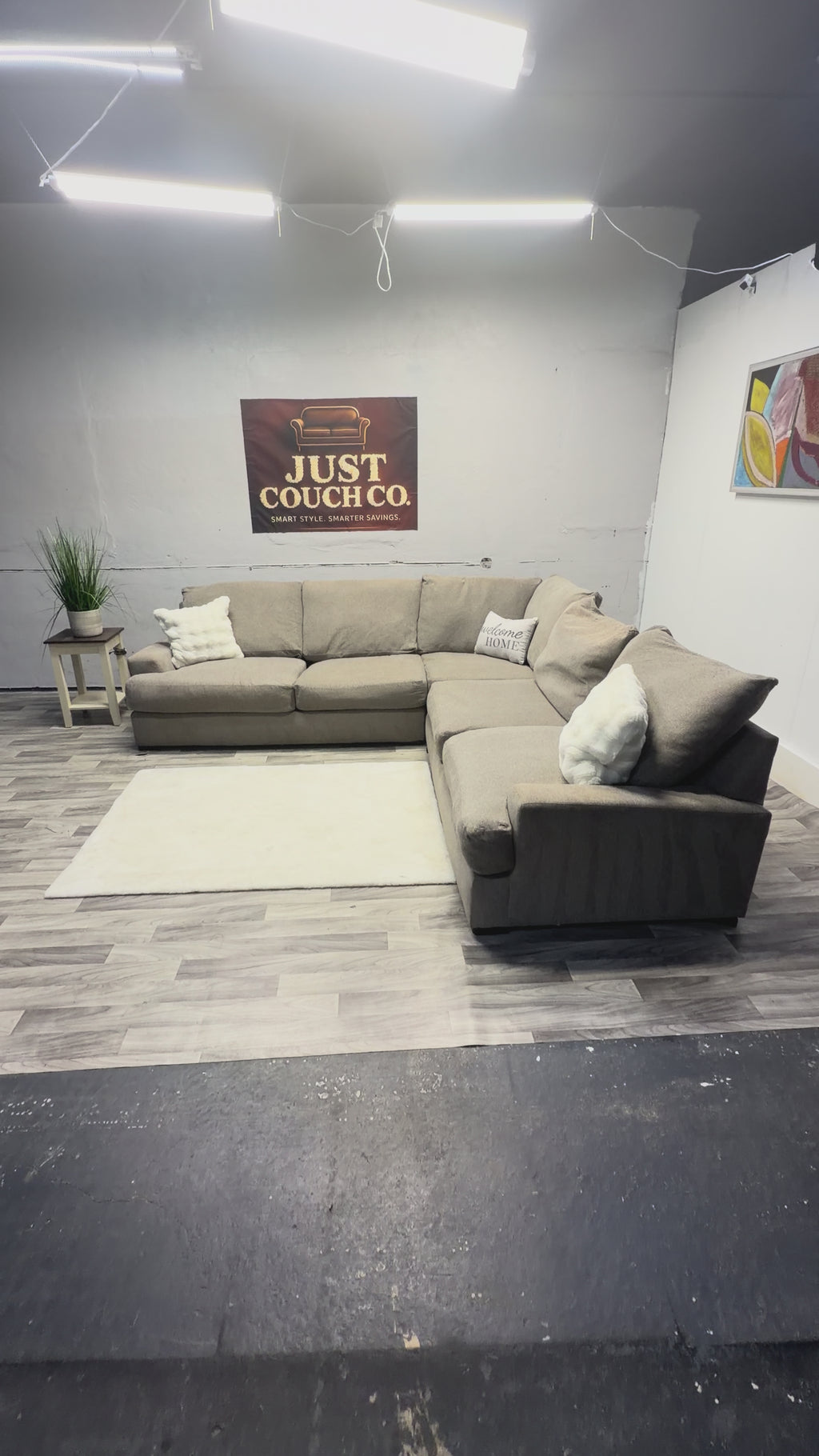Broyhill Gray 3 Piece Sectional Couuch